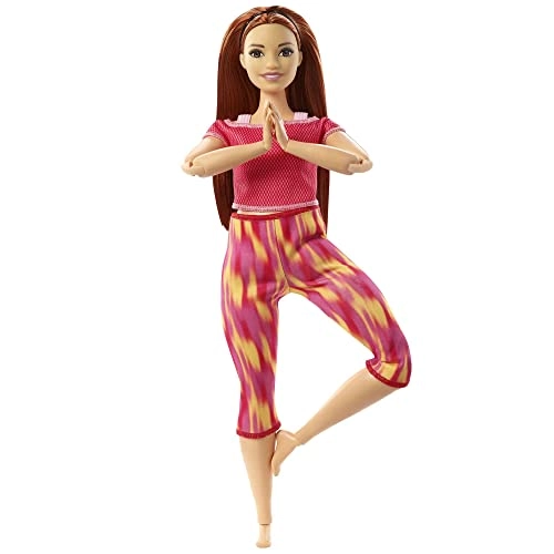 Barbie Made To Move - Curvy 22 Flexible Joints Long Straight Red Hair Ages 3+