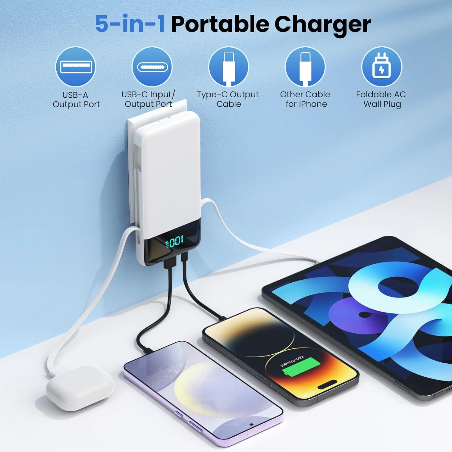 Power Bank - 10000mAh 10W Fast charging