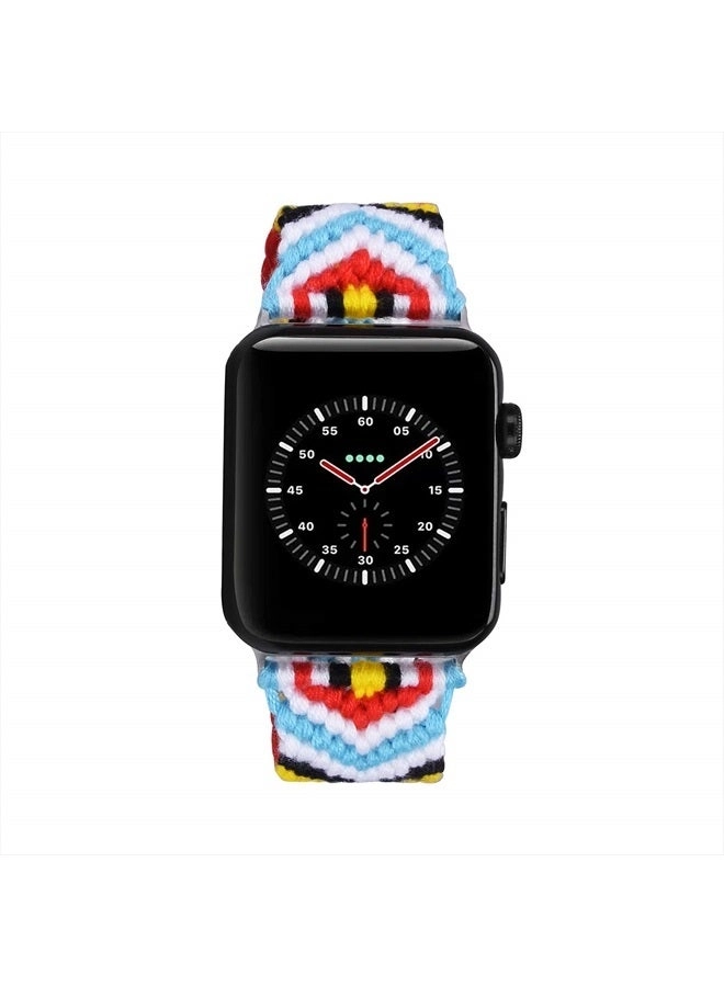 2th Generation Cotton Woven Watch Band for Apple Watch Series 8 7 6 SE 5 4 - 38/40/41mm