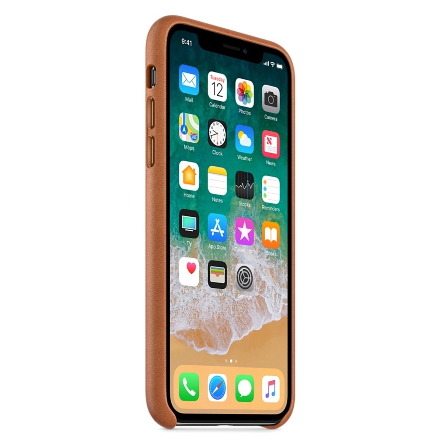 Leather Case Folio Case for iPhone X