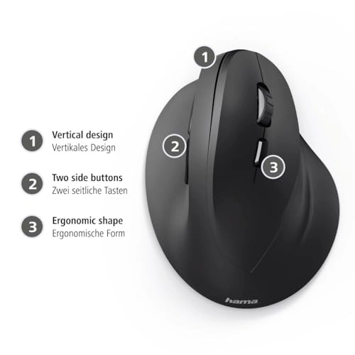 EMW-500 Vertical Ergonomic Mouse - Wireless