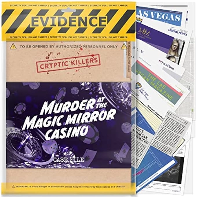 rayihni UNSOLVED MURDER MYSTERY GAME: COLD CASE FILES INVESTIGATION - MURDER AT THE MAGIC MIRROR CASINO