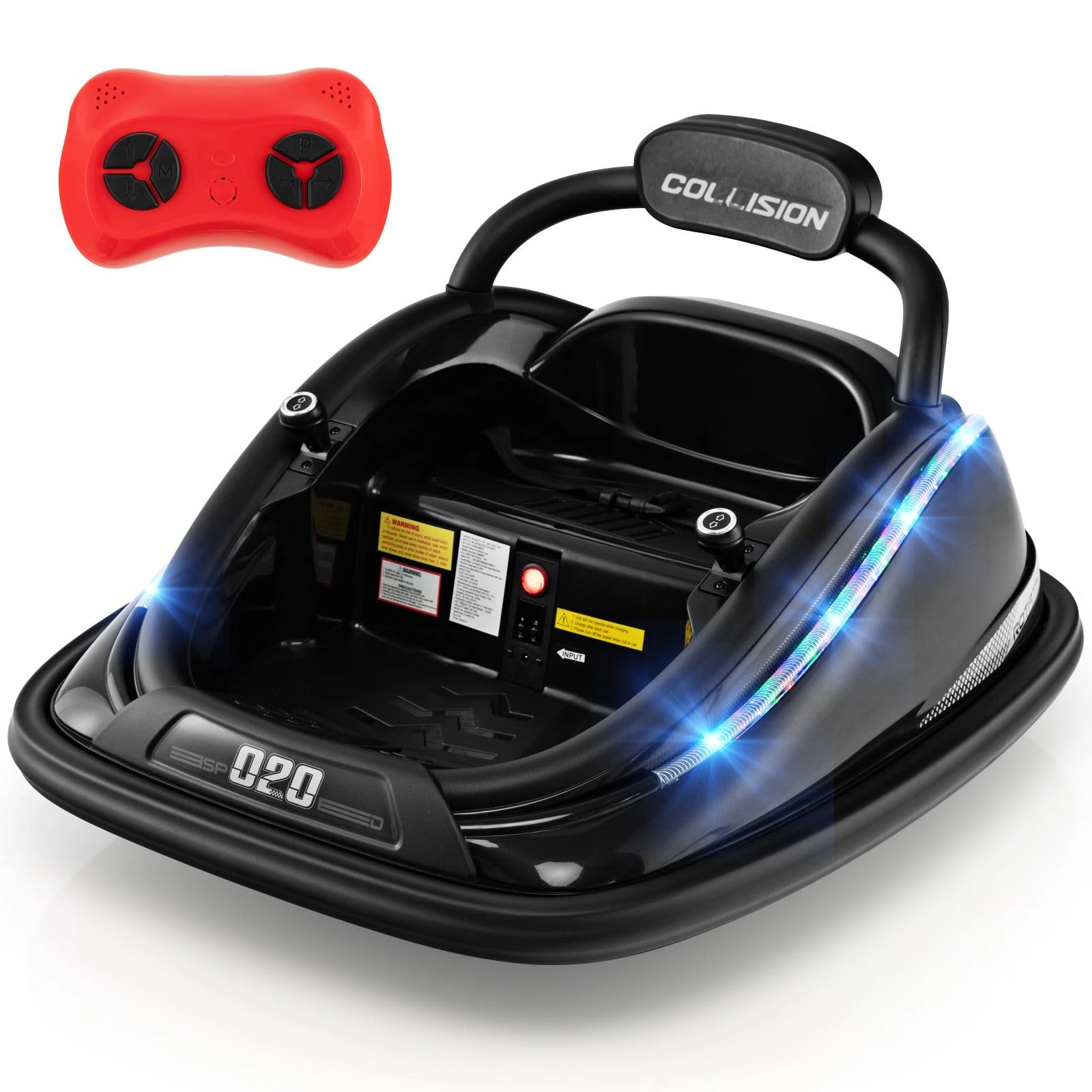 Costway Kids Bumper Car - 12V Remote Control