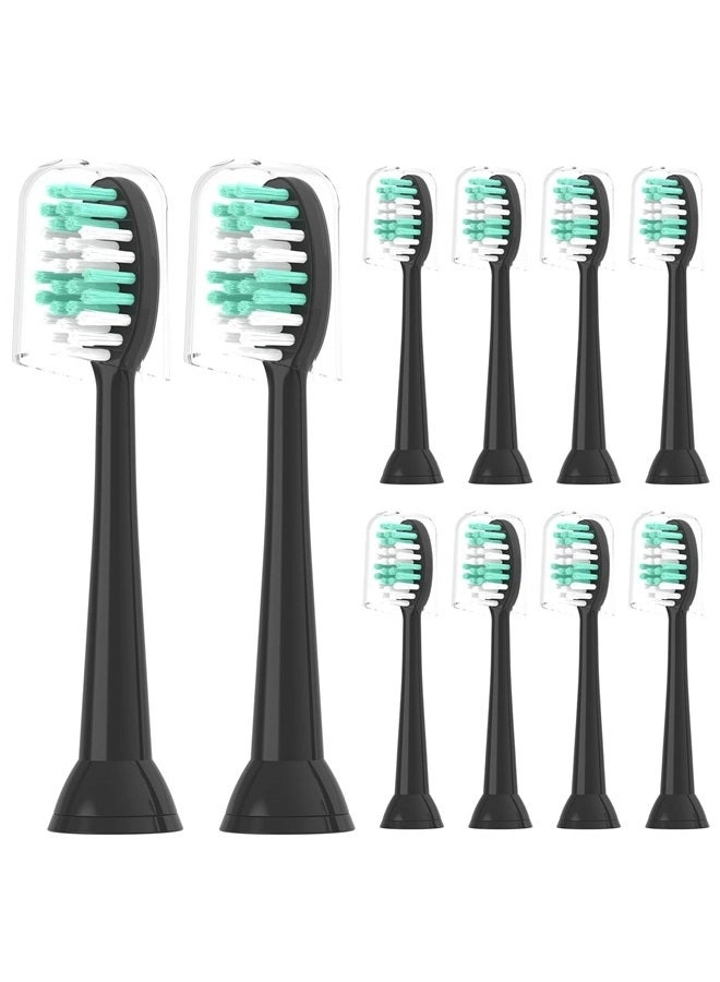Replacement Toothbrush Heads - 10 Pack Soft Compatible with AquaSonic