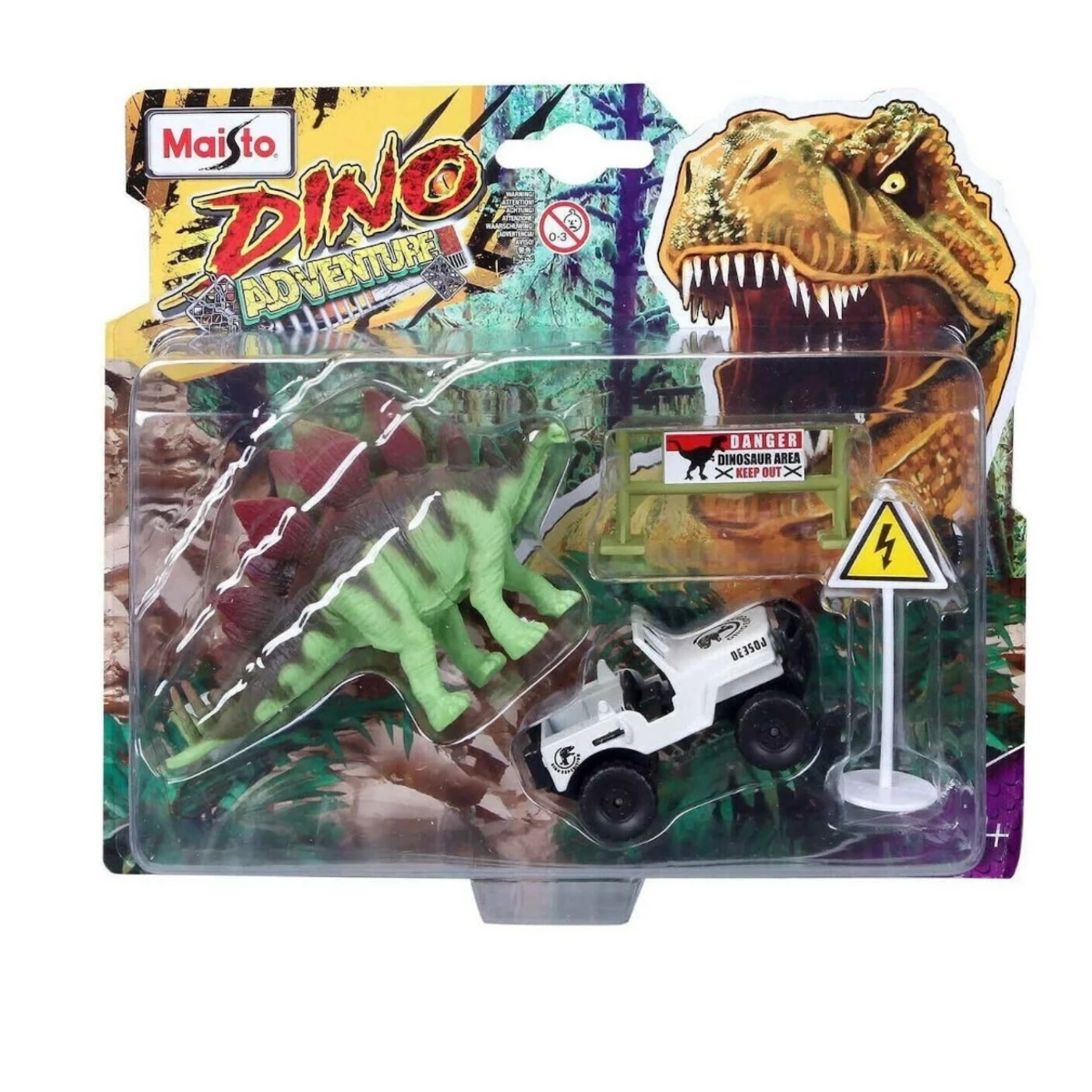 Vehicle With Dino - 3 Inch 1 Pc