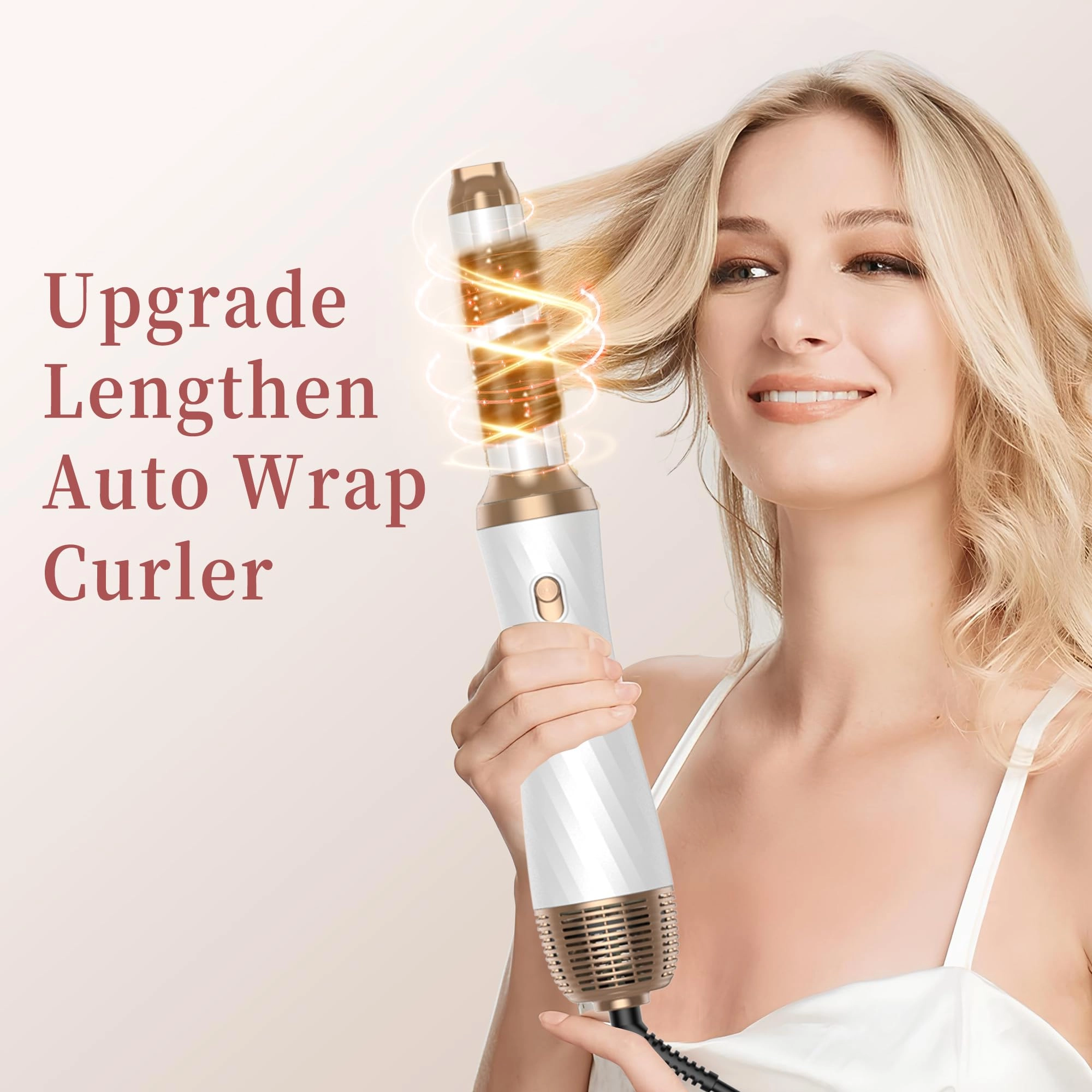 6 in 1 Hair Dryer Brush - 700 watts Gold