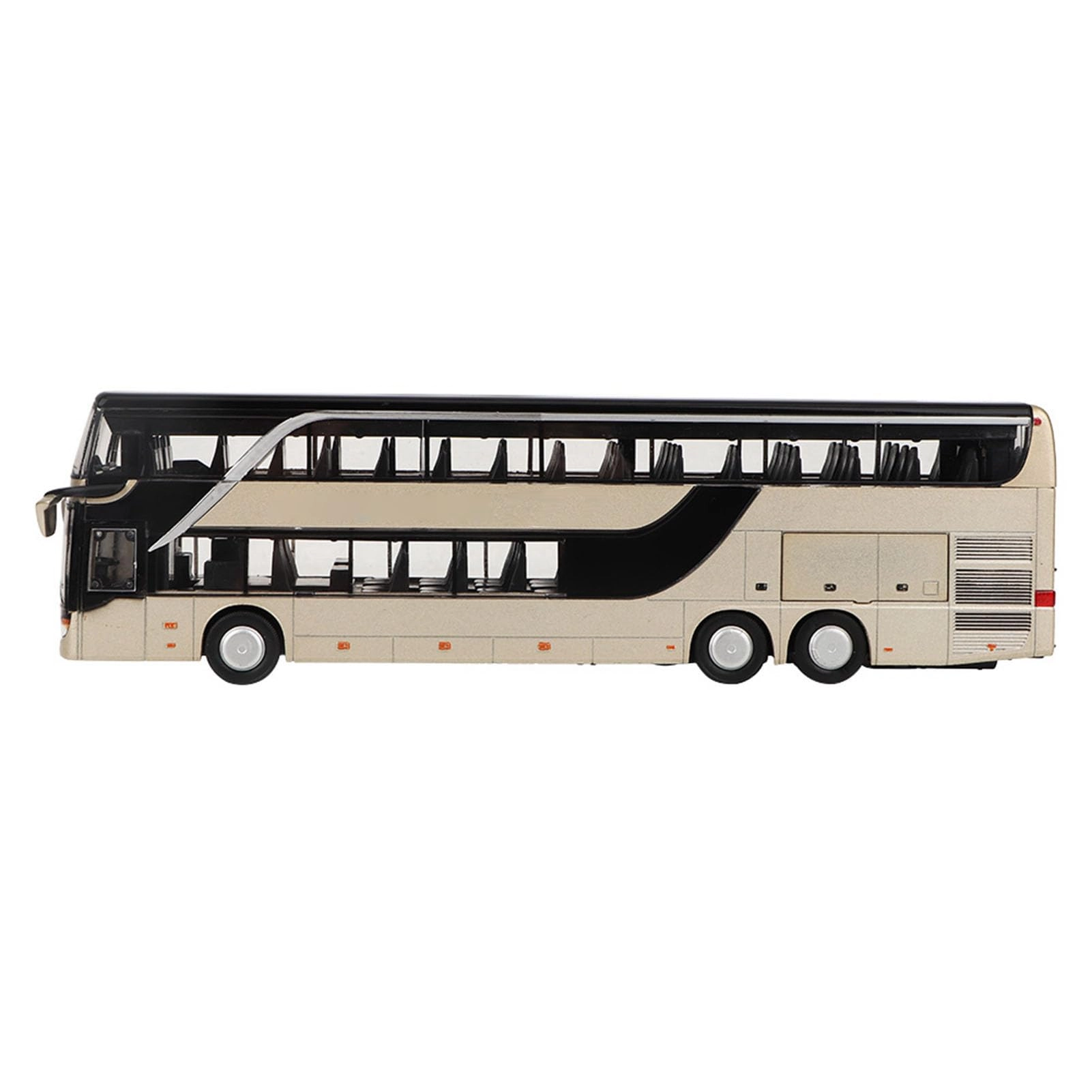 Cryfokt Doubledecker Bus - Alloy LED Light Music Gold