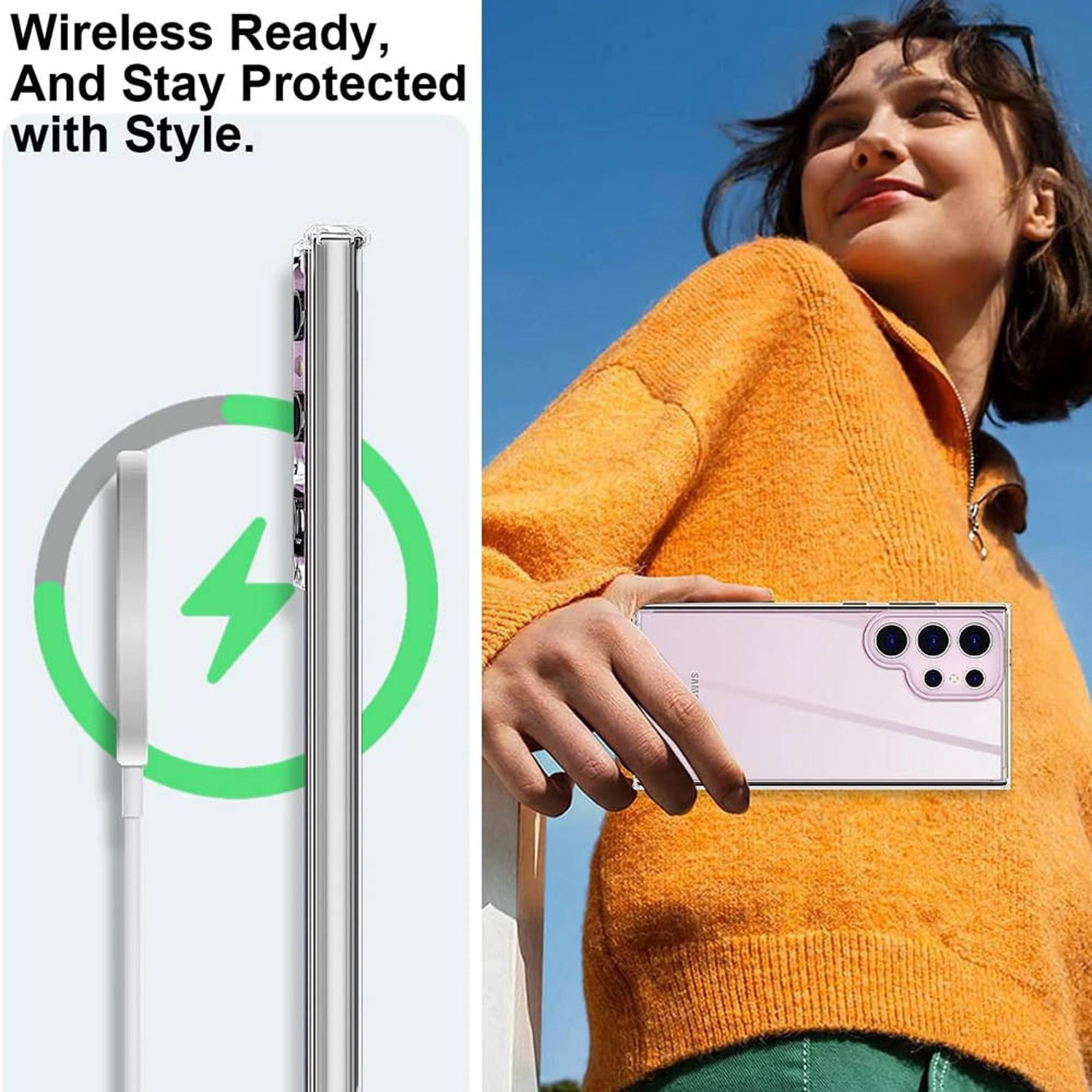 Crystal Clear Transparent Back Case for Samsung Galaxy S24 Ultra