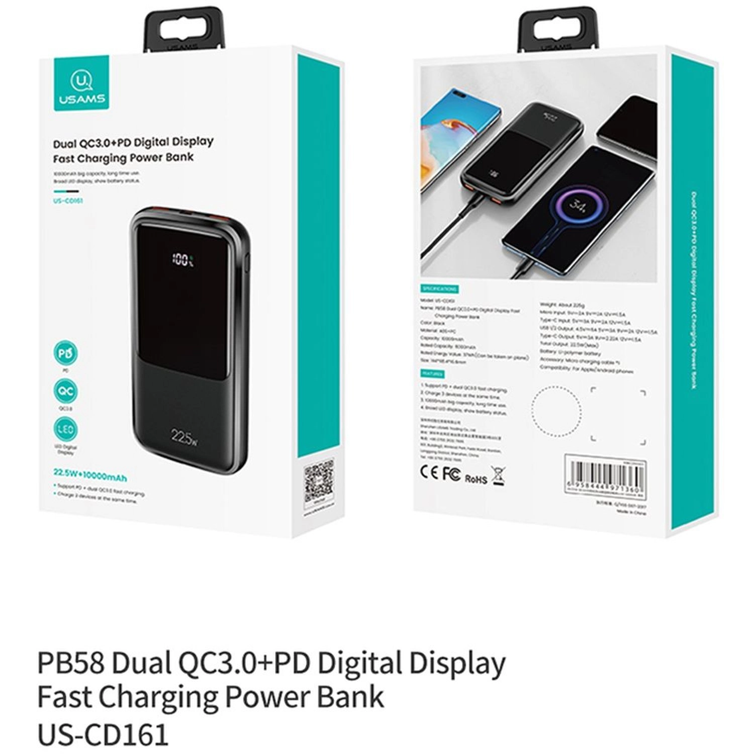 PB58 - 10000 mAh 22.5 Watts