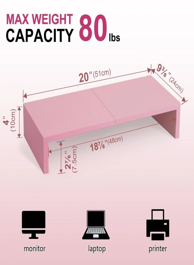 Dual Monitor Stand Riser - 2 Monitors 37 inch