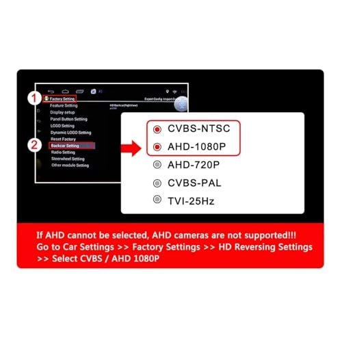 Car Rear View Reverse Camera - Night vision Wire 1080P