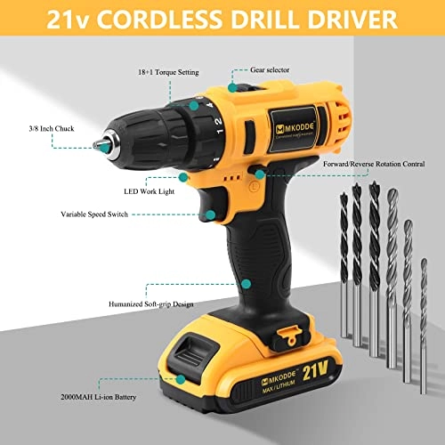 21V Drill Set - 2.0AH