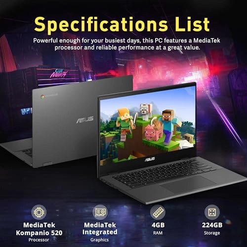 Chromebook CM14 CM1402CM2A - 14'' Kompanio 520 4GB DDR4 64GB eMMC