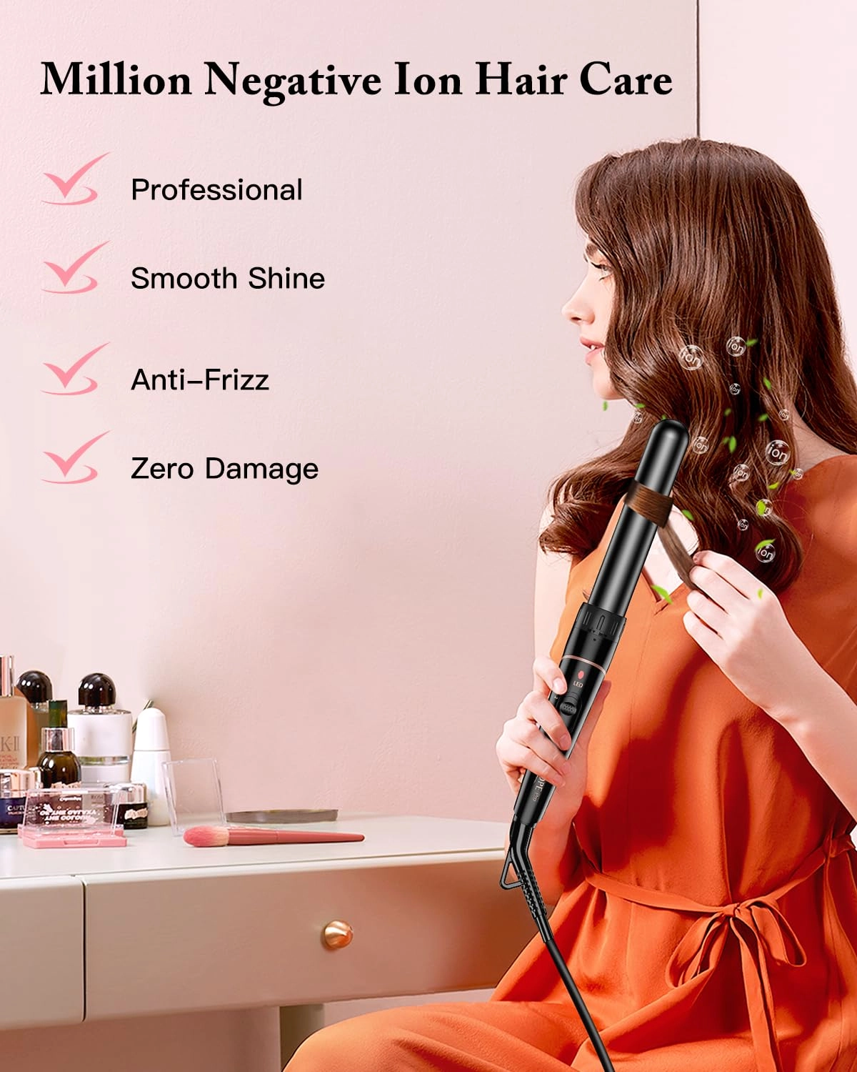 6 in 1 Curling Wand Set - 25mm 19-25mm 32mm 10mm 19mm 9-18mm