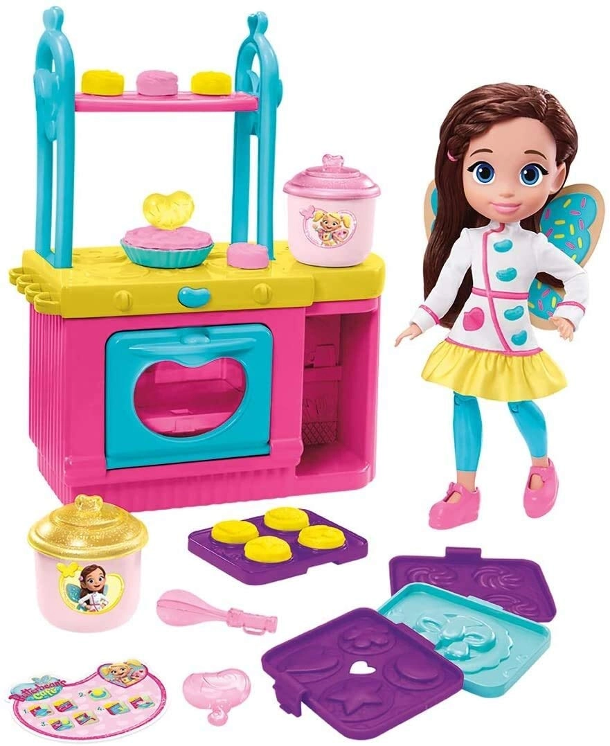 Fisher-Price Butterbean's Café Magical Bake and Display Oven - 11-inch doll Lights and Sounds