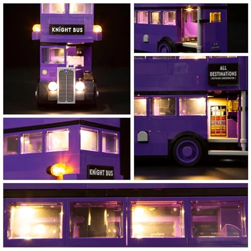 LED Light for LEGO-76446 Harry Potter Magicobus Adventure Building Blocks Model - Multicolor Plastic