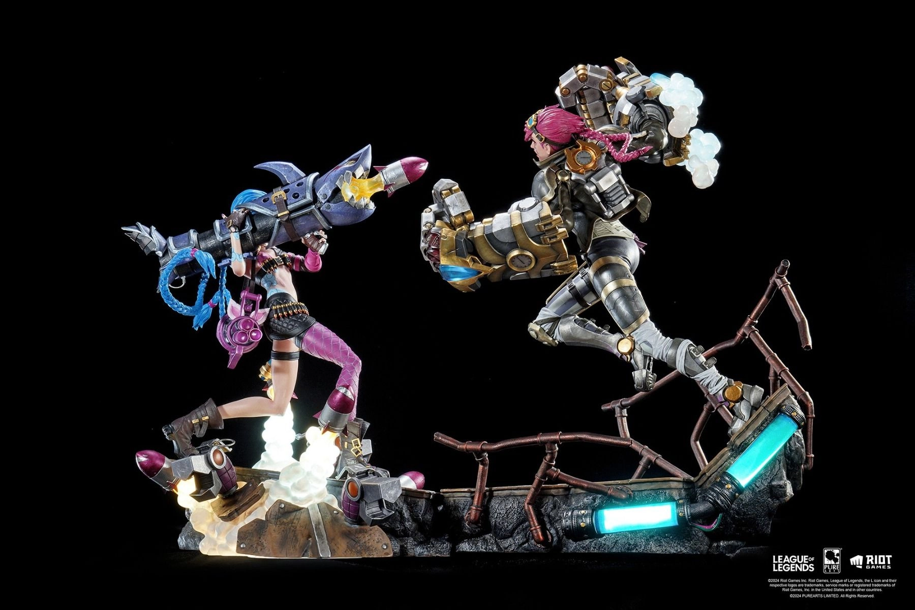 Jinx + Vi - League of Legends - 1:6 Scale Set of 2 Statue