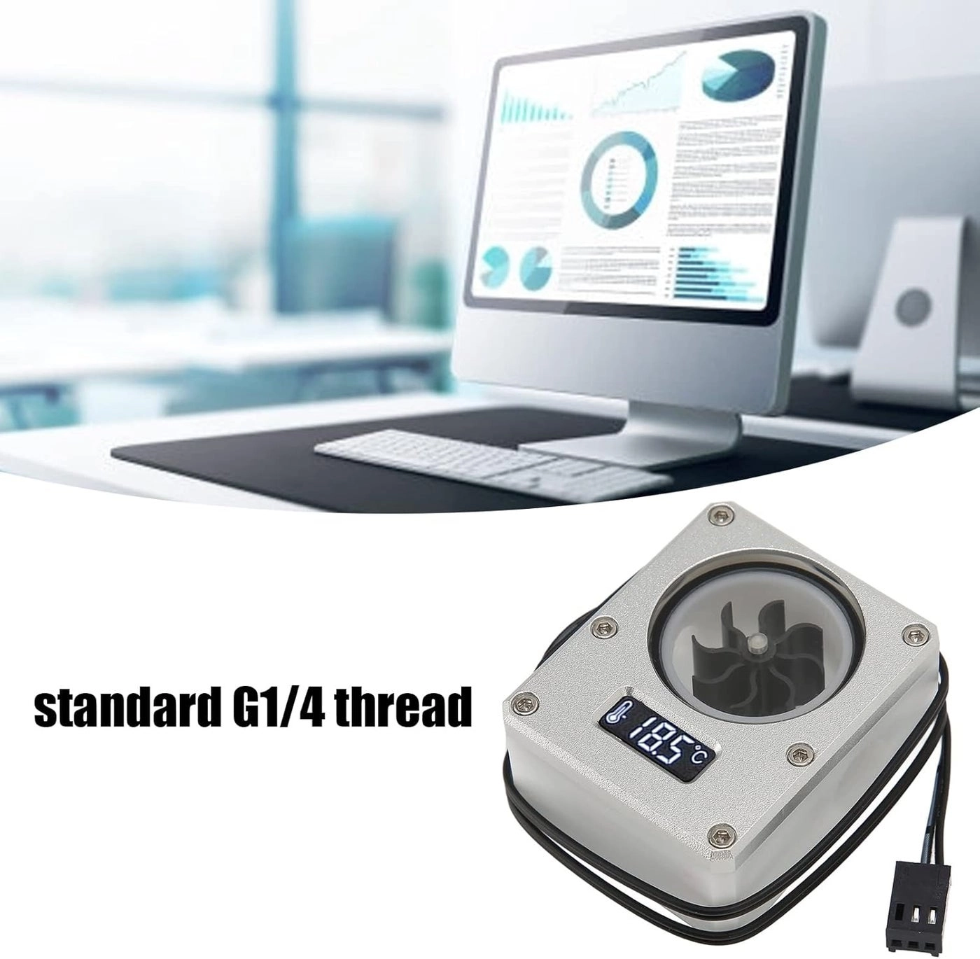 Flow Meter Indicator - 12v 3pin G1/4 Thread
