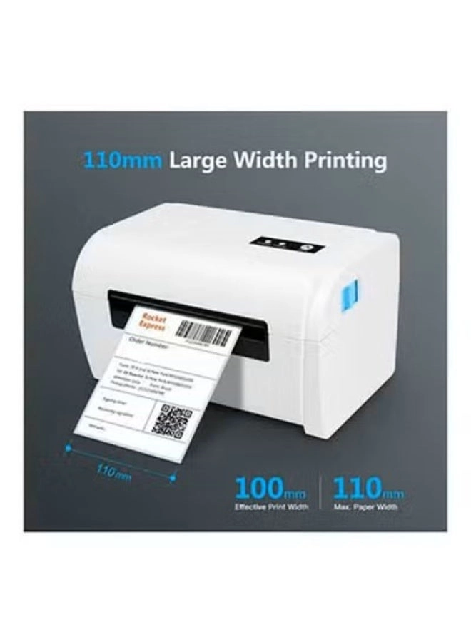 Thermal Label Printer - USB Bluetooth White