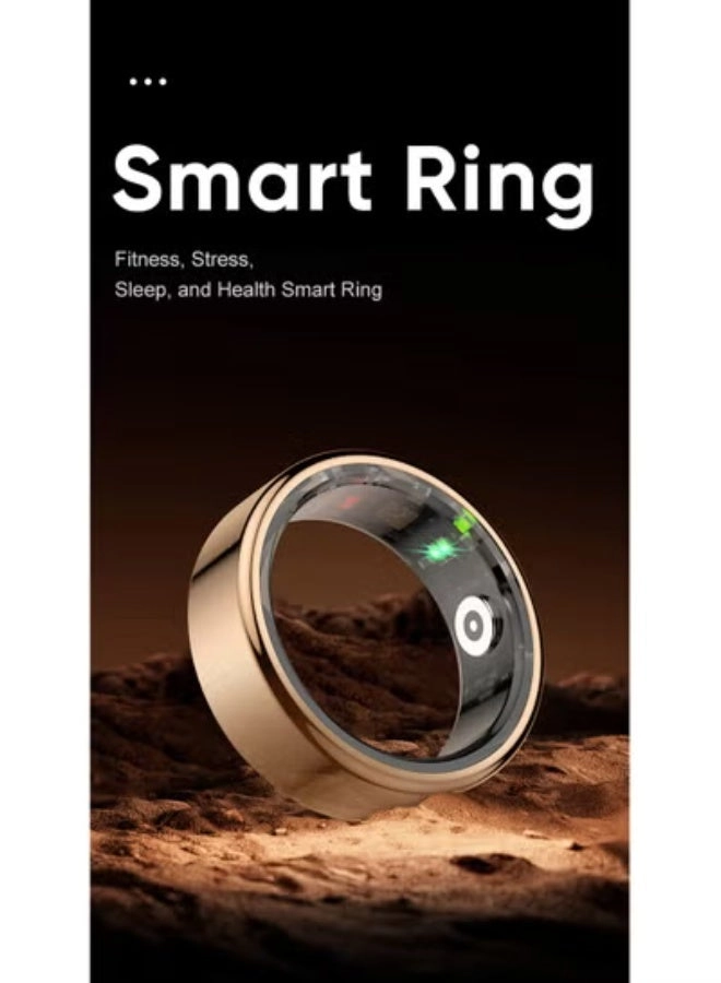 Smart Fitness Ring - Heart Rate Oxygen Sleep Tracking IP68 Waterproof Size 11