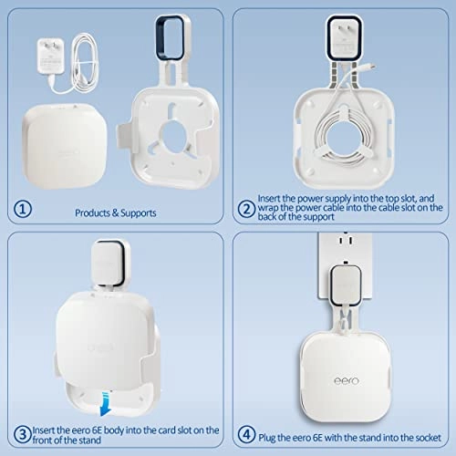 Wall Mount for Eero Mesh WiFi Router - 1 Piece Eero Mesh