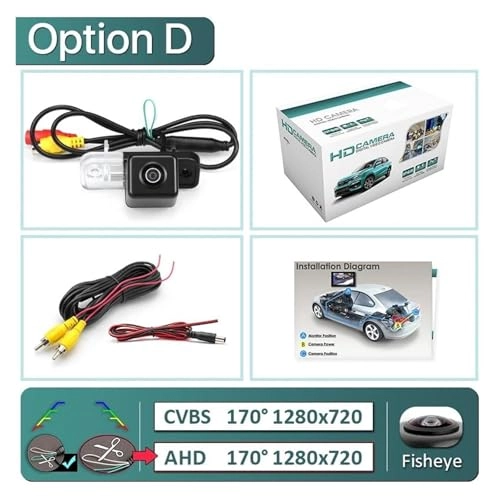 Wide View Vehicle Back up Camera - Night Vision Wire 1920x1080P