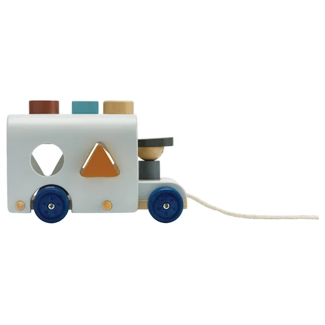 Wooden Sorting Bus - Suitable for 12 months and above