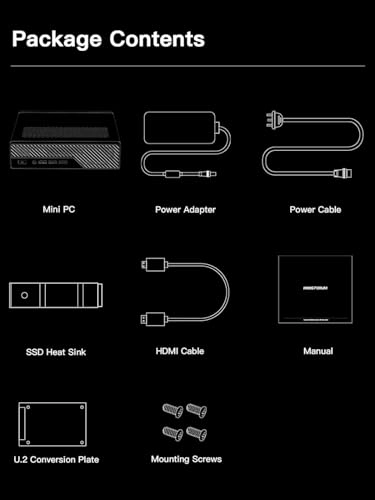 MS-01-S1260 - Intel Core i5-12600H 64GB M.2 NVMe U.2 NVMe