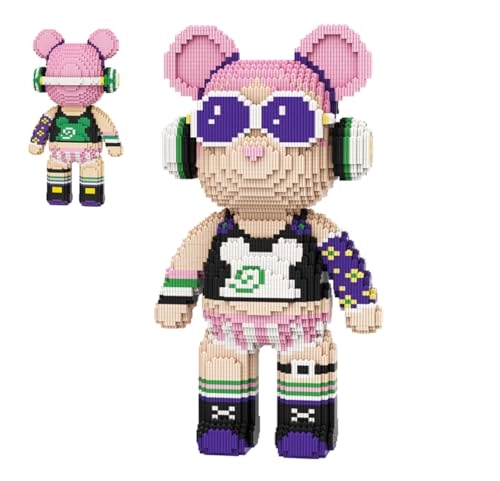 Animal Rock-in-Roll Bear Micro Building Blocks - Bear 7104 pcs