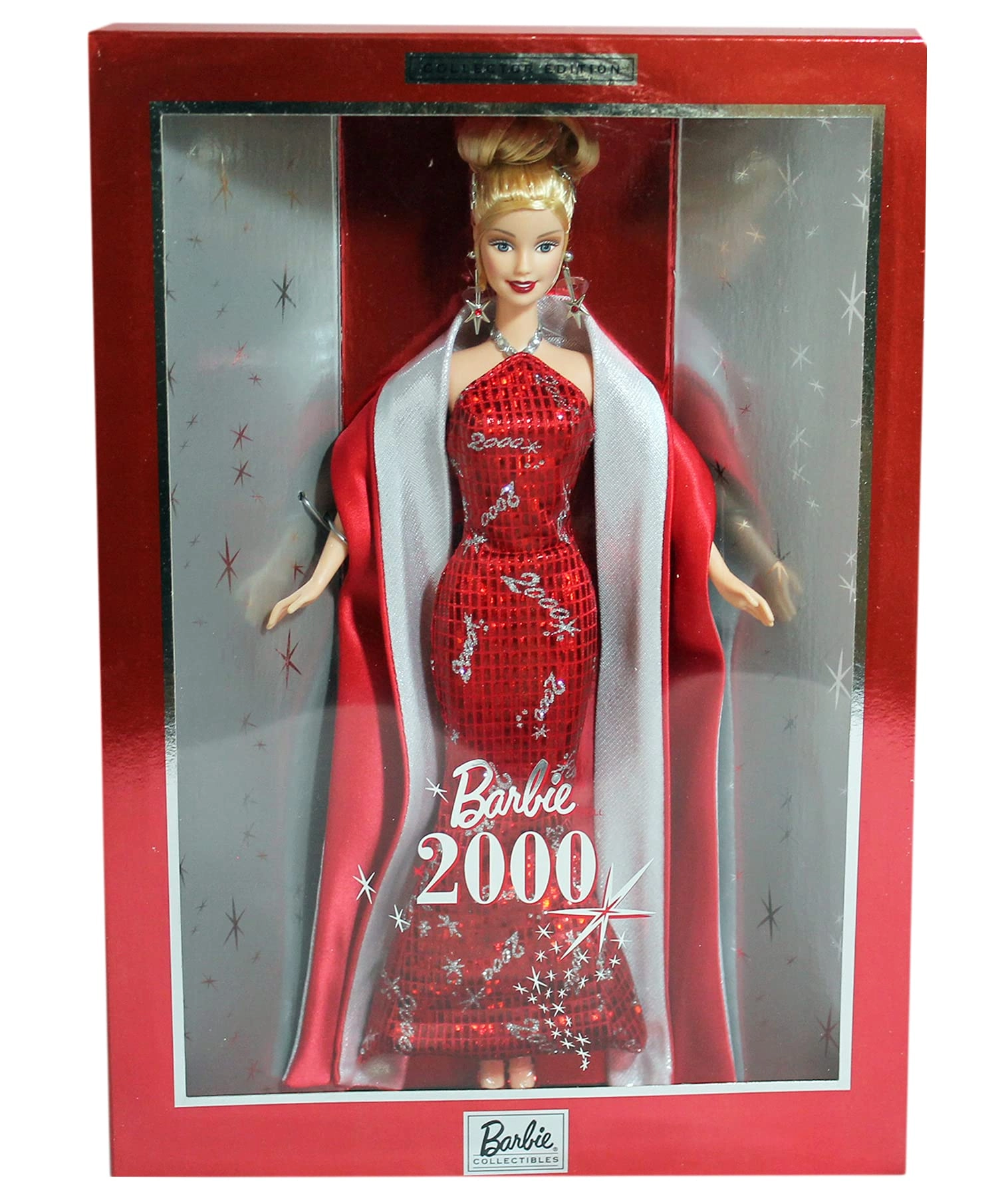 Barbie 2000 Collector Edition - Plastic Red Silver Ages 15+