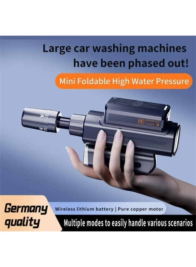 Portable High-Pressure Car Wash Machine - 450W 4000-4999mAh + Collapsible Water Tank - 5.5 Gallon 22L