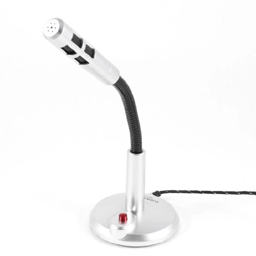 3.5mm Stereo Studio Speech Microphone Mic Stand Mount - Black Small