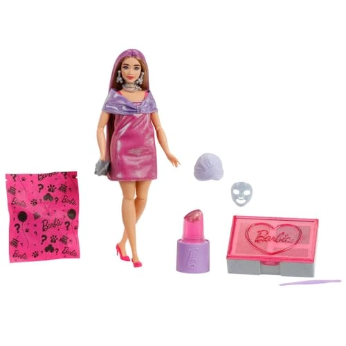 Barbie Party Unboxed - Glam Party Series 10 Surprises Pink Sparkle Ages 3+