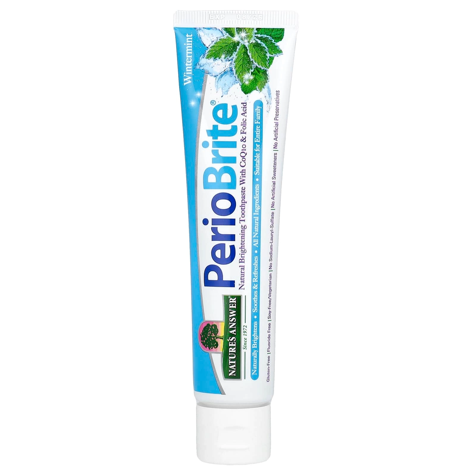 Nature's Answer PerioBrite Xylitol Wintermint Toothpaste Entire Family 113.4 g