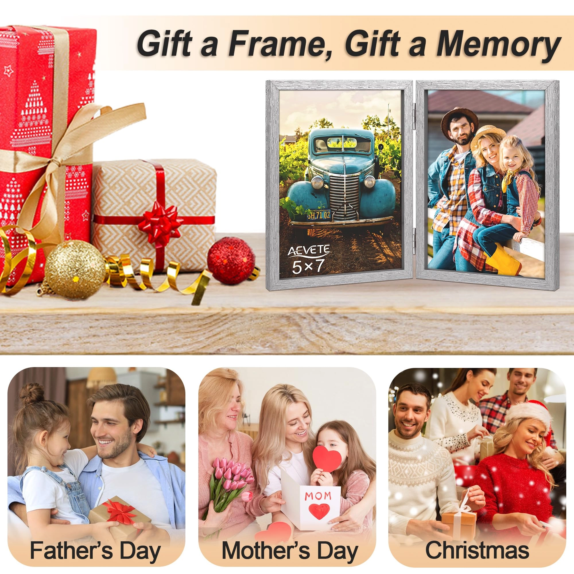 Double Picture Frame - 5x7 two