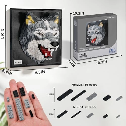 Animal Wall Art Wolf - 2213 pcs