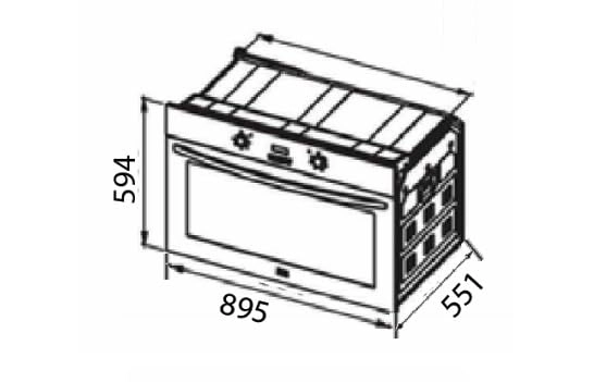 LIFE OVE9009007 90cm Built-in Electric Oven