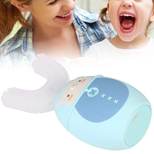 UShaped Head Electric Toothbrush - 360 Degree Pink Pig