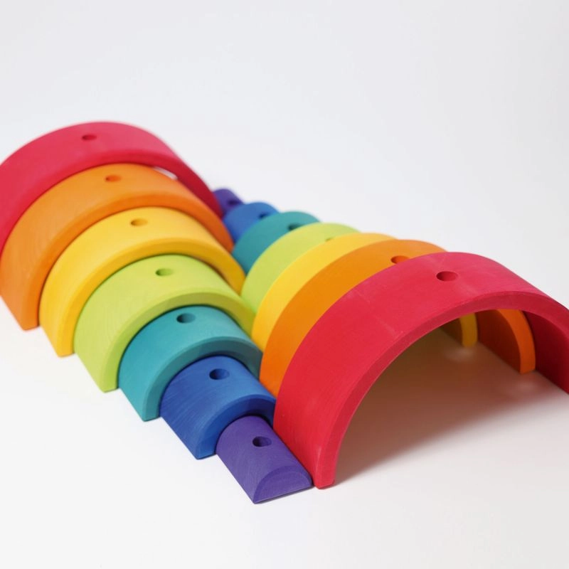 Rainbow Stacking Tower - Suitable for 12 months & above 14 pieces