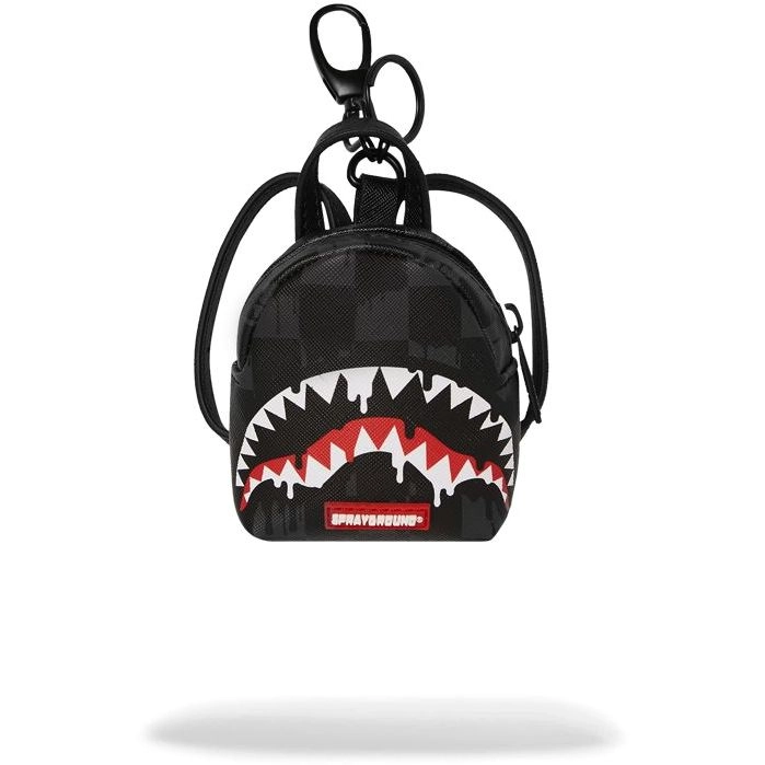 Sprayground Dripping Sharks In Paris Keychain - 2 x 3 in.
