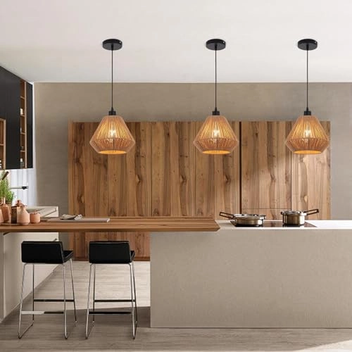 Woven Pendant Lights - Max47' H