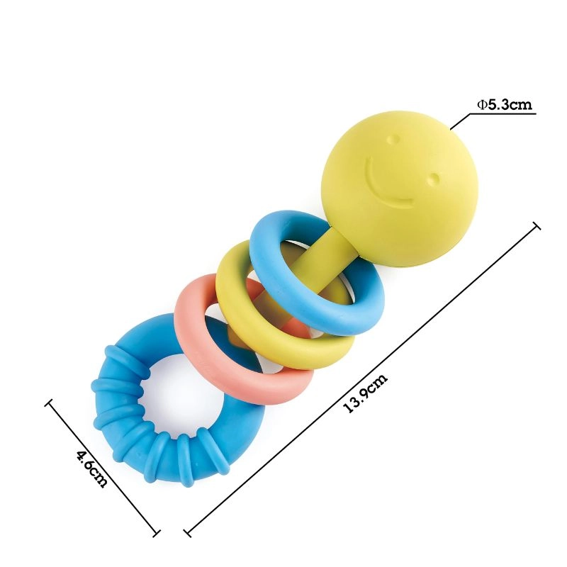 Rattling Rings Teether - rice-based material