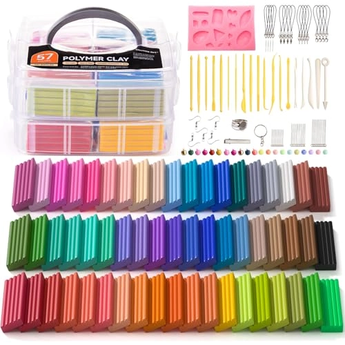 Shuttle Art Polymer Clay Kit - 3+ years 57 colors