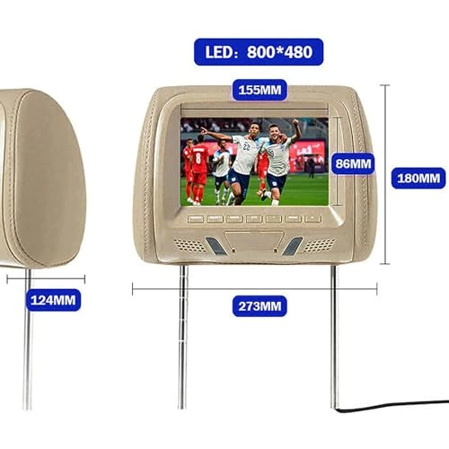 Mp5 Car Headrest Display - 7″