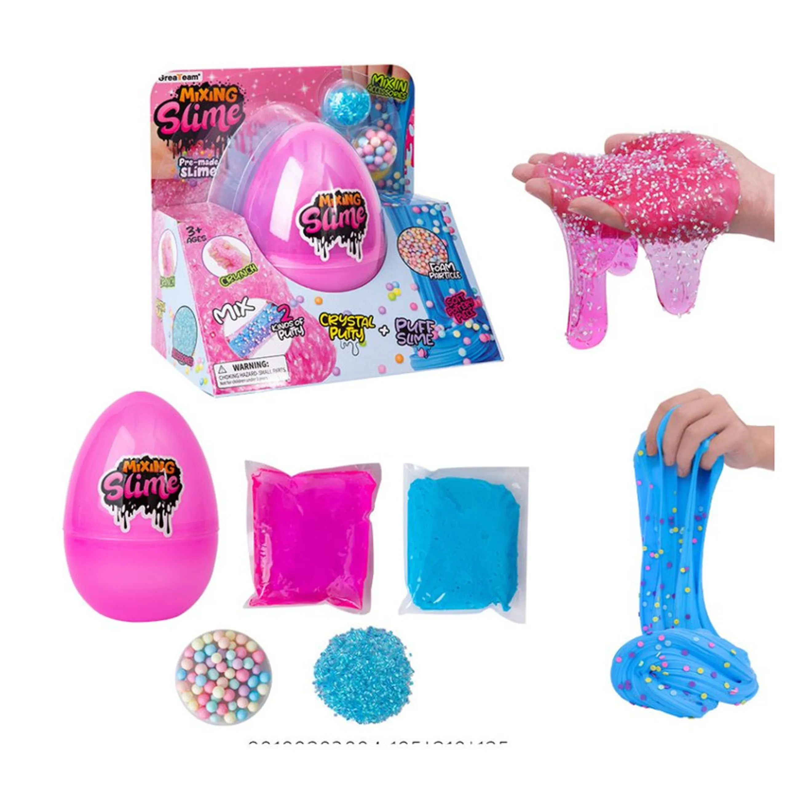 GreaTeam Mixing Slime Egg - Puff Slime Crystal Putty 3+ years