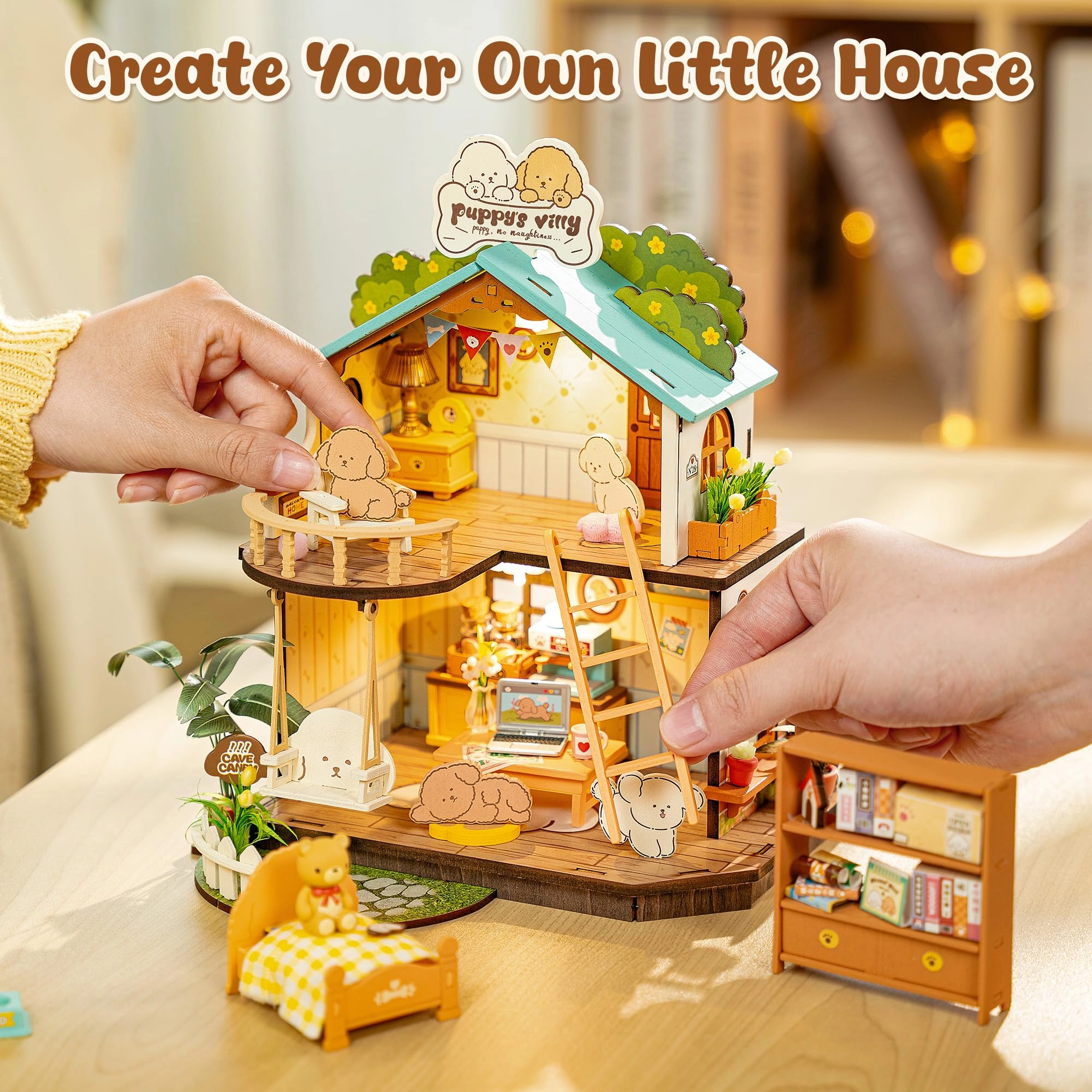 Miniature House Puppy Villa