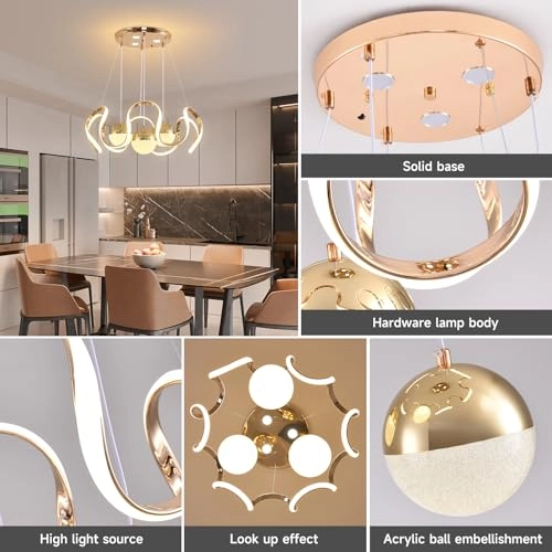 Dimmable LED Chandelier - 3000k to 6000k Dimmable