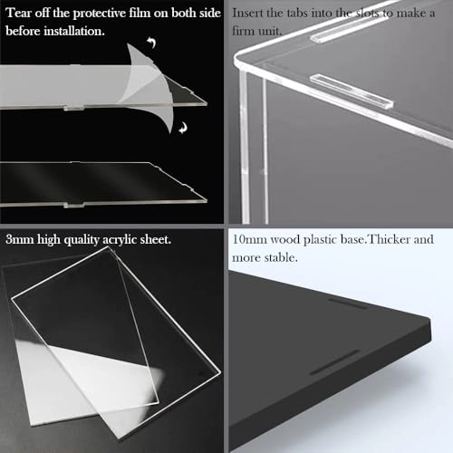 Clear Acrylic Model Car Display Case - 1pc 1/8 1/10 Lego 42083/42096/42125/42143