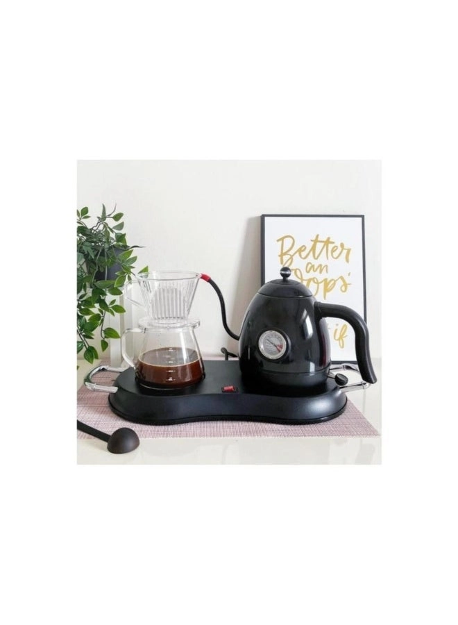 Gooseneck Kettle + Glass Server