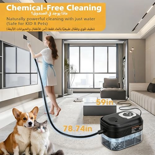 Pressurized Steam Cleaner - 3 BAR 1700ML